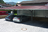 Formschnes Carport mit Solaranlage